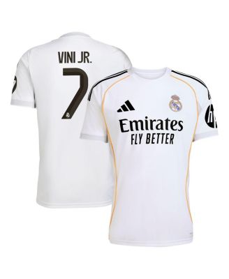 adidas - Men's Vini Jr. White Real Madrid 2025/26 Home Replica Jersey