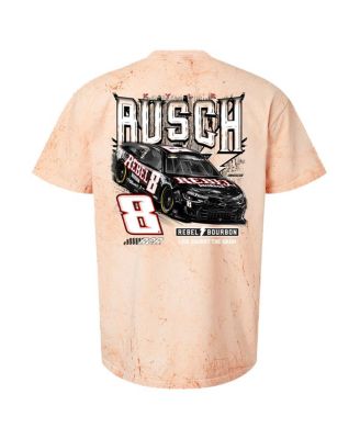 Men's Light Brown Kyle Busch Rebel Bourbon Car Tie-Dye T-Shirt