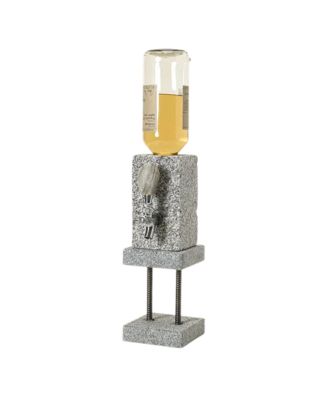Stone Drink Dispenser with Stainless Steel Tap