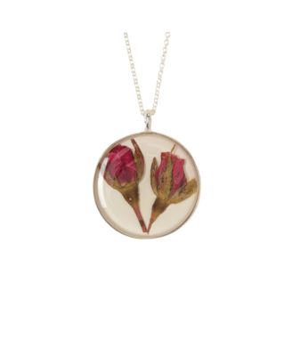 Uncommon Goods Birth Flower Pendant Necklace in Sterling Silver - June