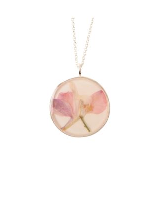 Uncommon Goods Birth Flower Pendant Necklace in Sterling Silver - July 48$