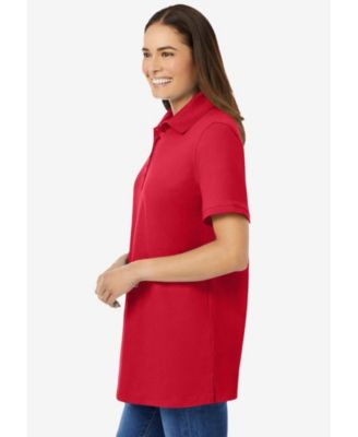 Women's Plus Size Perfect Short-Sleeve Polo Shirt