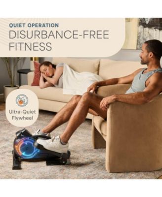 Under Desk Elliptical - Under Desk Pedal Exerciser to Strengthen Muscles and Build Cardiovascular Fitness - Stationary Desk Exercise Equipment with LCD Monitor for Leg Recovery and Therapy