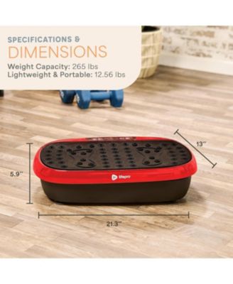 HexaPlate Lite Vibration Plate Exercise Machine – Full Body Vibrating Platform for Lymphatic Drainage, Recovery & Muscle Toning