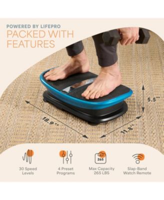 Voice Controlled Vibration Plate – Ergonomic Curved Platform with Remote Watch for Lymphatic Drainage, Muscle Relaxation, Recovery & Fitness