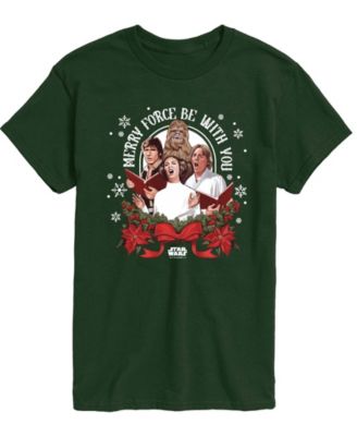 Men's Star Wars Christmas Force Be With You Short-Sleeve Graphic T-Shirt