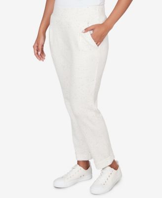 Petite Ultra Soft Knit Cuffed Ankle Pant