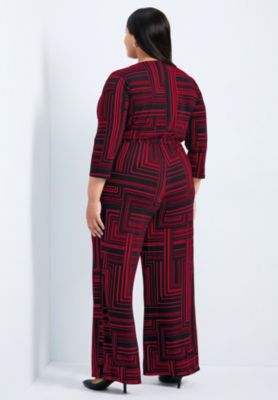 Women's Plus Size Mara Wrap Front Jumpsuit