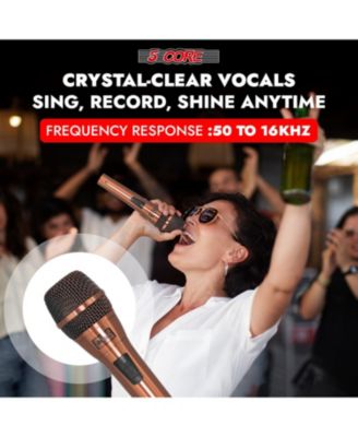 CoppereX 5-Core Dynamic Handheld XLR Wired Karaoke Microphone ND-807