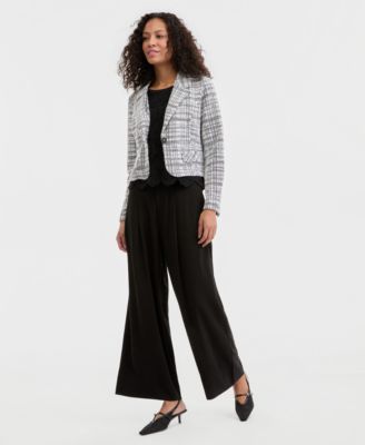 Women's Notch Collar Cropped Blazer