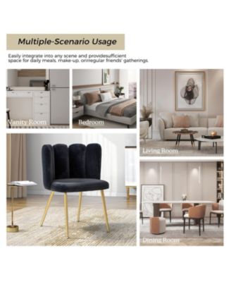 Contemporary Cazilda Side Chair with Tufted Back