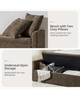 Rosana Transitional 59.4" Wide Storage Bench