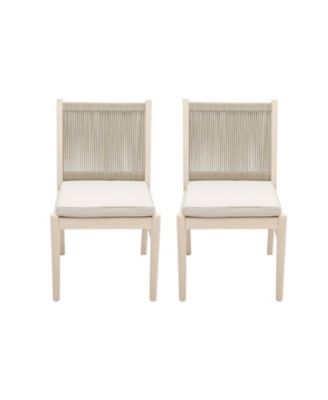 Cordoba Acacia Wood Dining Chair With Water-Repellent Fabric