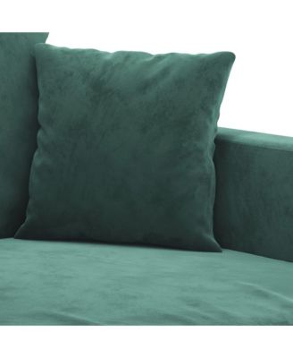 3-Seater Sofa Dark Green 70.9" Velvet