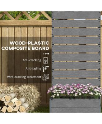 Raised Garden Bed with Trellis for Climbing Plants & Vines,