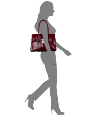 Vienna Medium Twist-Lock Satchel Bag