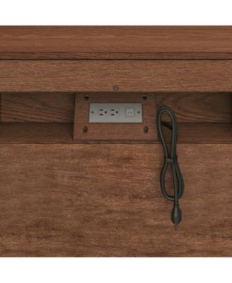 Theresa Transitional 3-Drawer Nightstand with Hidden Pull-out Drawer