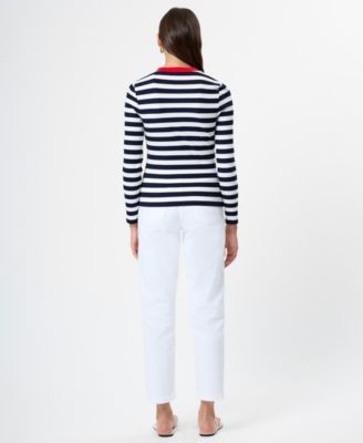 French Connection Women's Crewneck Long-Sleeve Top