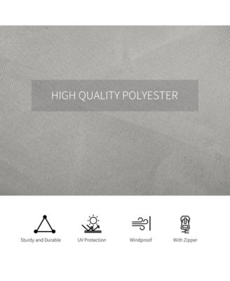 9.84' x 9.84' Gazebo Sidewall Set with Hooks/C-Rings,