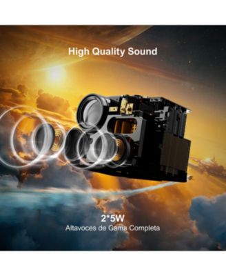 Nova C40 4K Smart Projector with Android TV 11.0, Netflix Certified, 600 ANSI Lumens, Dolby Audio, Dust-Proof Home Cinema Projector