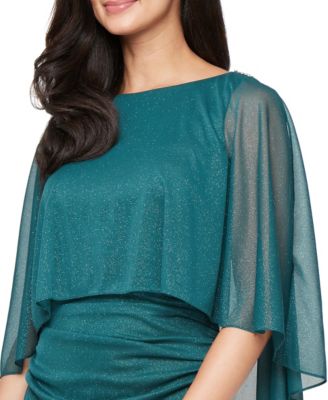 Women's Glitter Mesh Sheath Dress