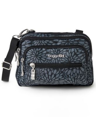 Triple Zip Women's Crossbody Bag