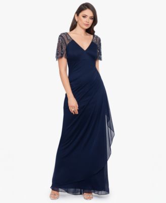 Petite Embellished Chiffon Gown