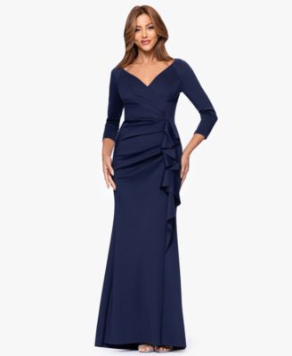 Petite V-Neck 3/4-Sleeve Dress