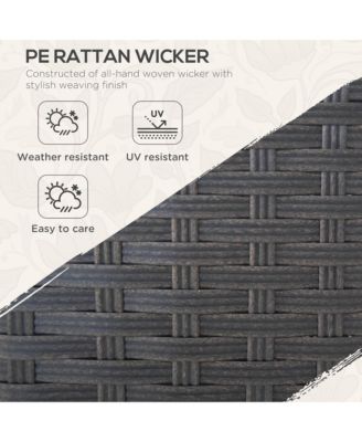 3-Seater Outdoor Sofa w/ Thick Cushions, Patio Couch,