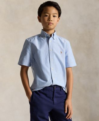 トップス SON OF THE CHEESE Linen Polo Black L Polo Ralph Lauren Boys' 8-20 Short-Sleeve Linen Shirt - Macy's
