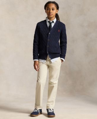 Boys' 8-20 Straight-Fit Stretch Twill Pants