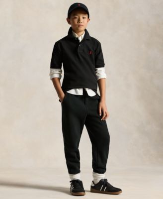 8-20 Boys' Cotton Mesh Logo Polo Shirt