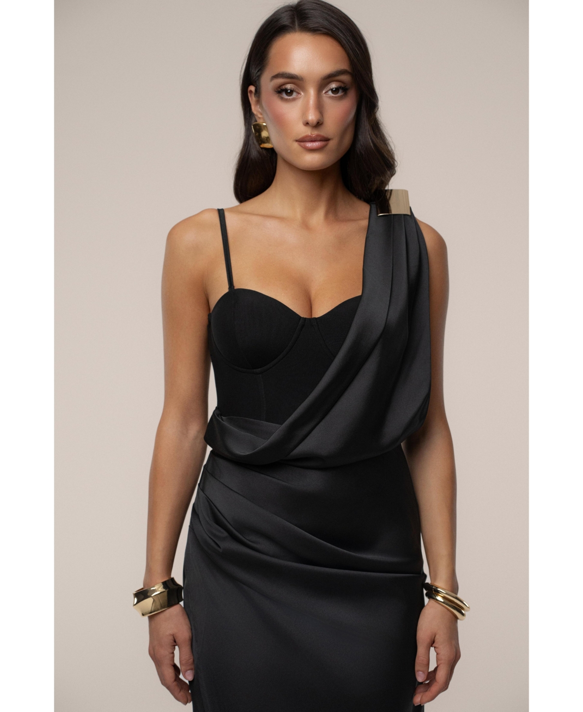 Jluxlabel Women's Draped Radiance Maxi Dress