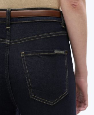 Women's Ultra High-Rise Raw Denim Wide-Leg Jeans