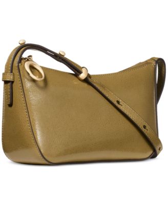 Halo Small Glazed Leather Crossbody Bag