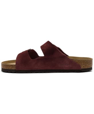 Men's Arizona Suede Leather Soft Footbed Sandals from Finish Line