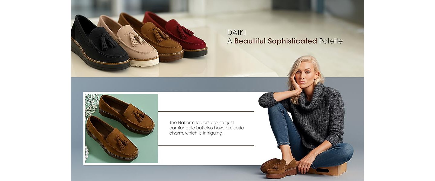 Женские туфли London Rag Daiki Platform Lug Sole Tassel, цвет: Бежевый замшевый — фото 8