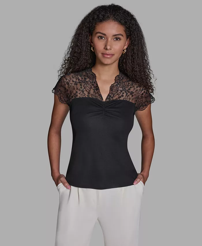 Women's V-Neck Short-Sleeve Top