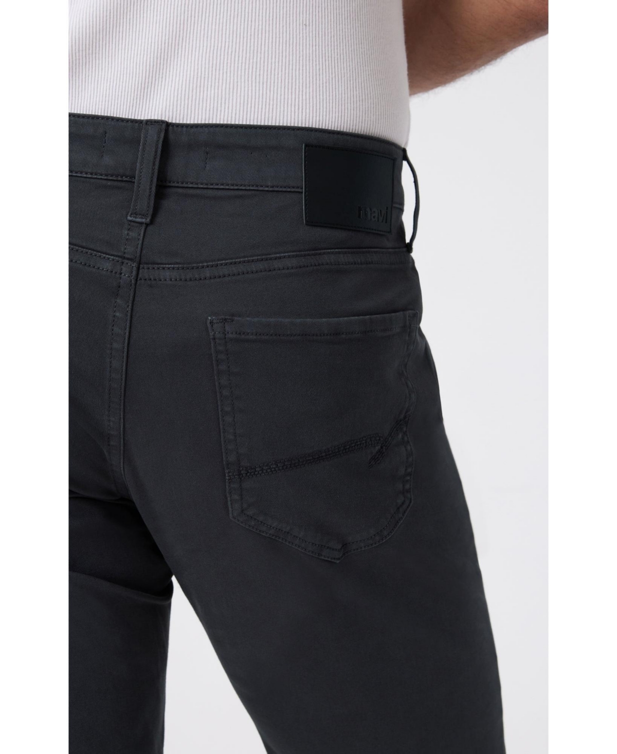 Mavi Jeans Men's Matt Relaxed Straight Leg Anthracite Casual Twill