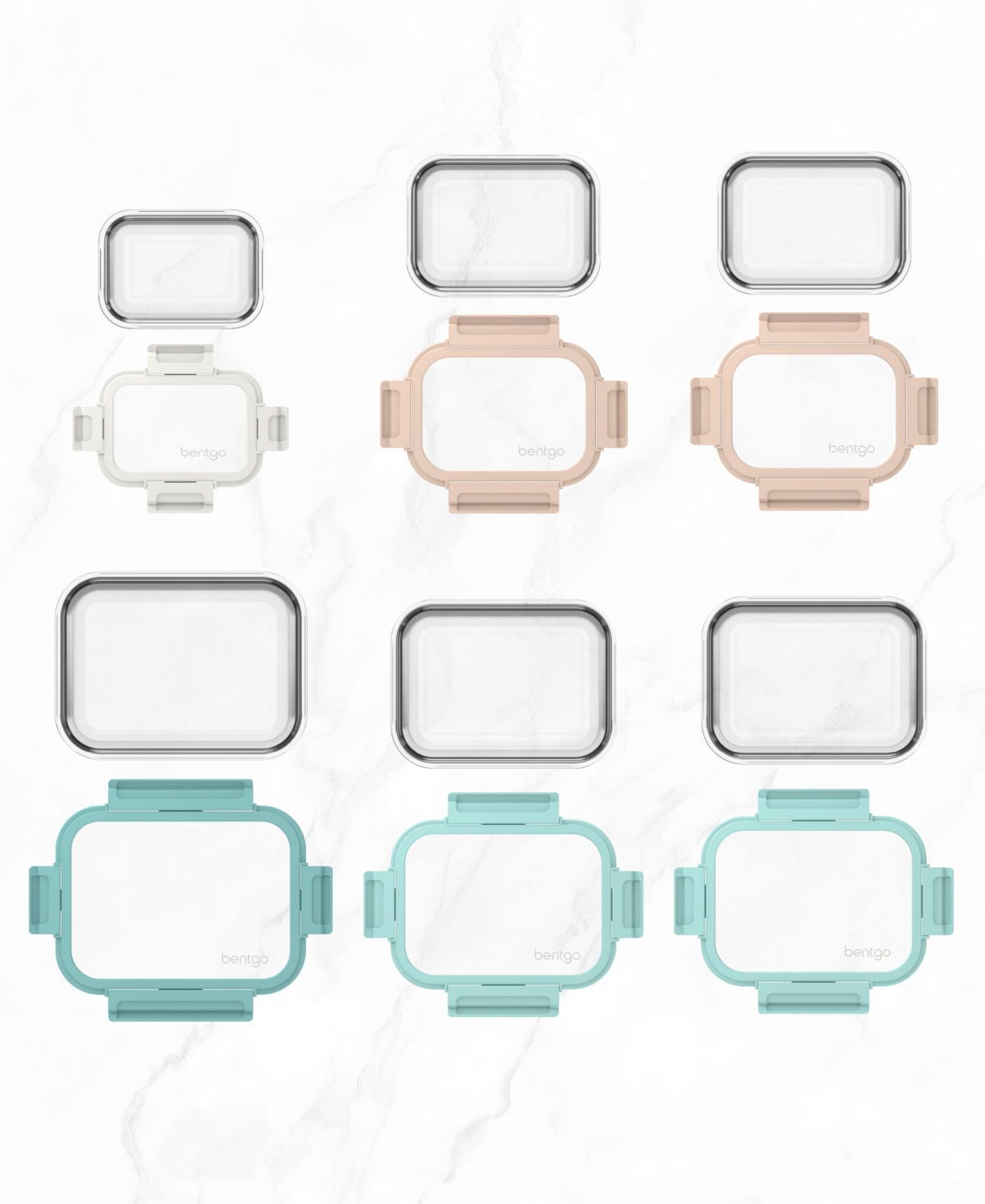 Bentgo Glass Meal 12-pc. Storage Set With Leak-proof Seal In Multi