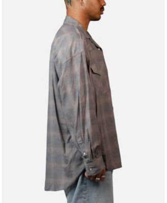 Men's Mem's Faded Print Flannel Shirt