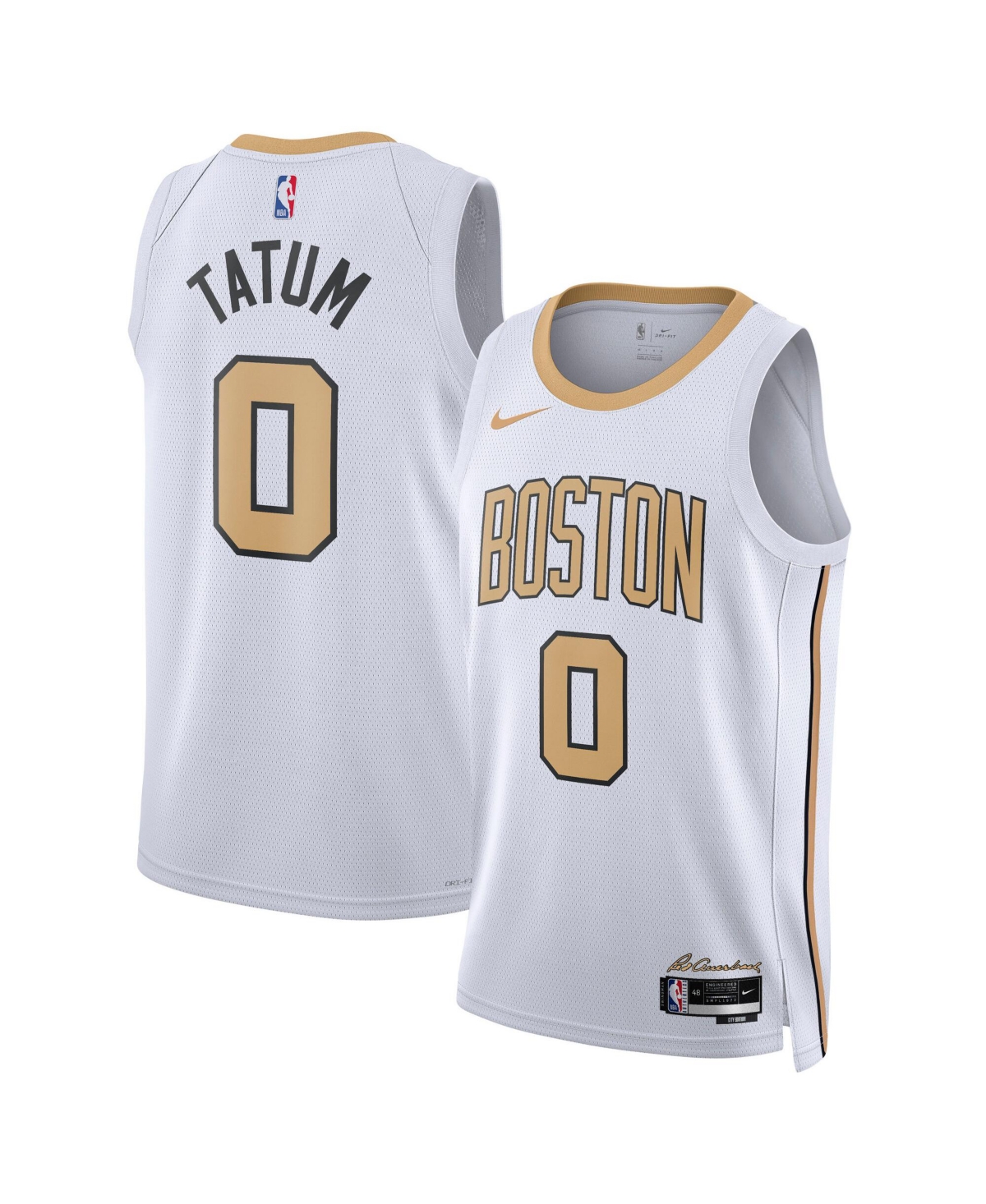Nike Men's and Women's Jayson Tatum White Boston Celtics 2025/26 City Edition Swingman Jersey