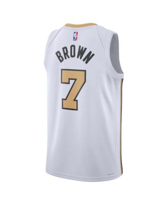 Men's and Women's Jaylen Brown White Boston Celtics 2025/26 City Edition Swingman Jersey