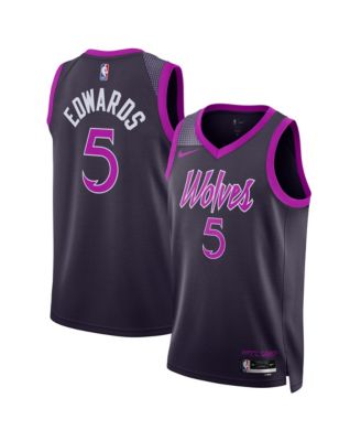 Nike - Men's and Women's Anthony Edwards Purple Minnesota Timberwolves 2025/26 City Edition Swingman Jersey