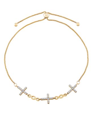 Diamond Bracelet (1/4 ct. t.w.) in 10k Yellow Gold