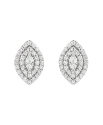 Diamond Stud Earrings (5/8 ct. t.w.) in 14k White Gold
