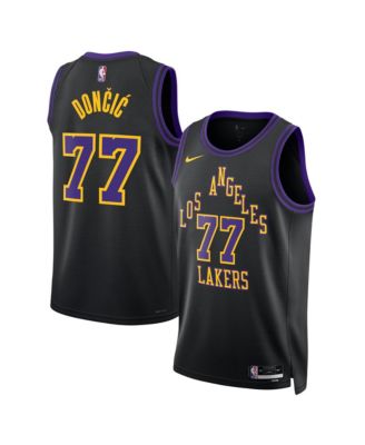 Nike - Men's and Women's Luka Doncic Black Los Angeles Lakers 2025/26 City Edition Swingman Jersey