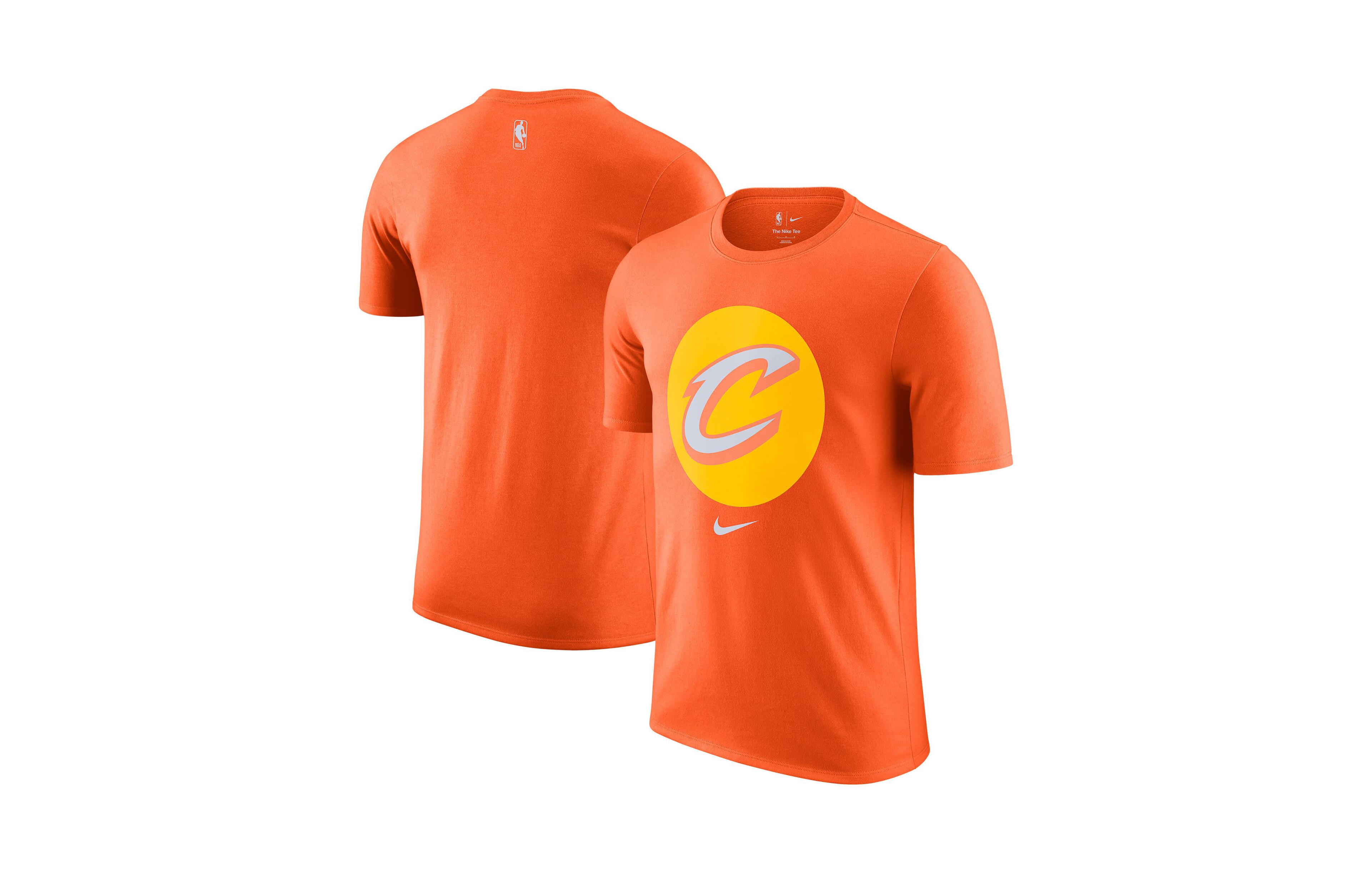 Nike Men's Orange Cleveland Cavaliers 2025/26 City Edition Remix Essential Logo T-Shirt