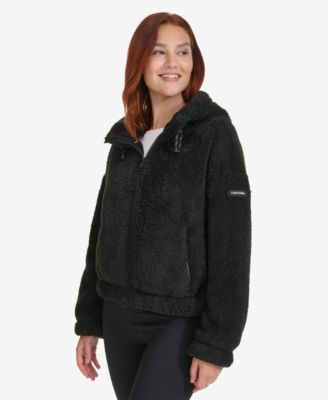 Women's Performance Oversized Hooded Sherpa Jacket