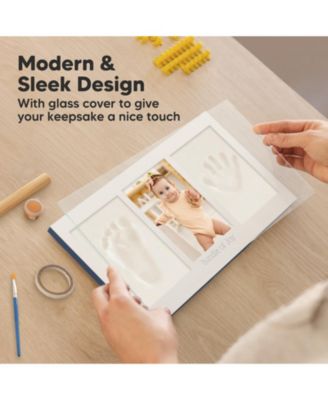 Duo Baby Hand and Footprint Kit, Baby Handprint Kit, Newborn Photo Frame, Baby Keepsake for New Mom